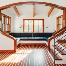 Outbuilding showcases a nautically inspired interior