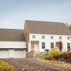 The exterior of builder Geoff Bowley's home, in collaboration with David Graham of Graham Architects