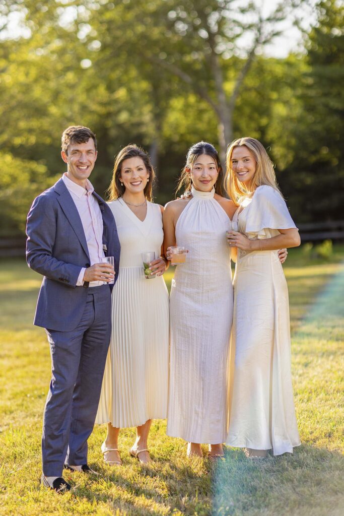 Attendees pose for a photo in Northeast Harbor.
