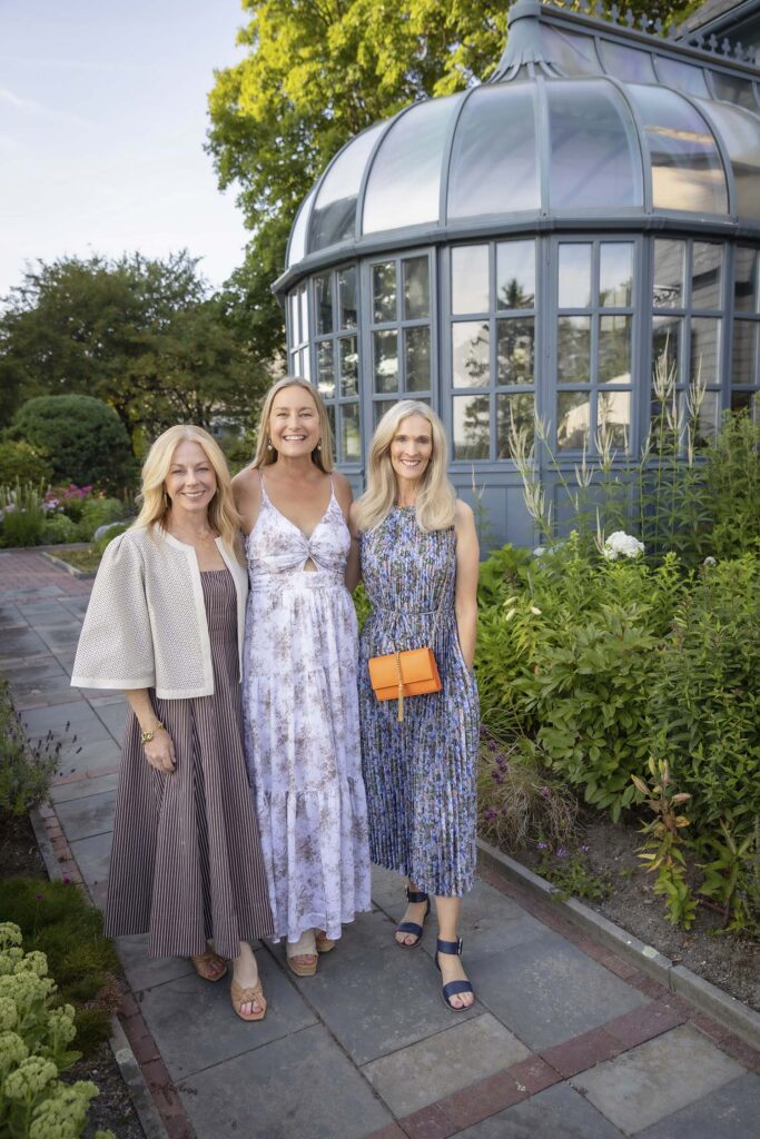 Benefit co-chairs Lesley Draper (left), Jill Hinckley Spaulding (right), and Jen Byer (center) (Friends of Acadia Special Events Manager).