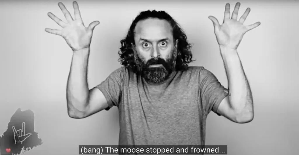 Ian Sanborn, A Poem for Maine, video still, 2023.