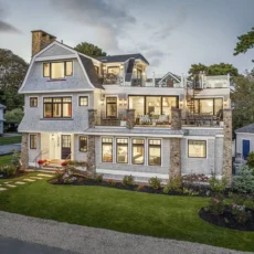 Architect Hiroko Lindsey fit 3,440 square feet of highly functional home into a lot that had to comply to flood zone and setback regulations, then gave it plenty of Marvin windows for the views.