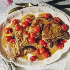 Pork Chops with Vinegar Peppers Recipe