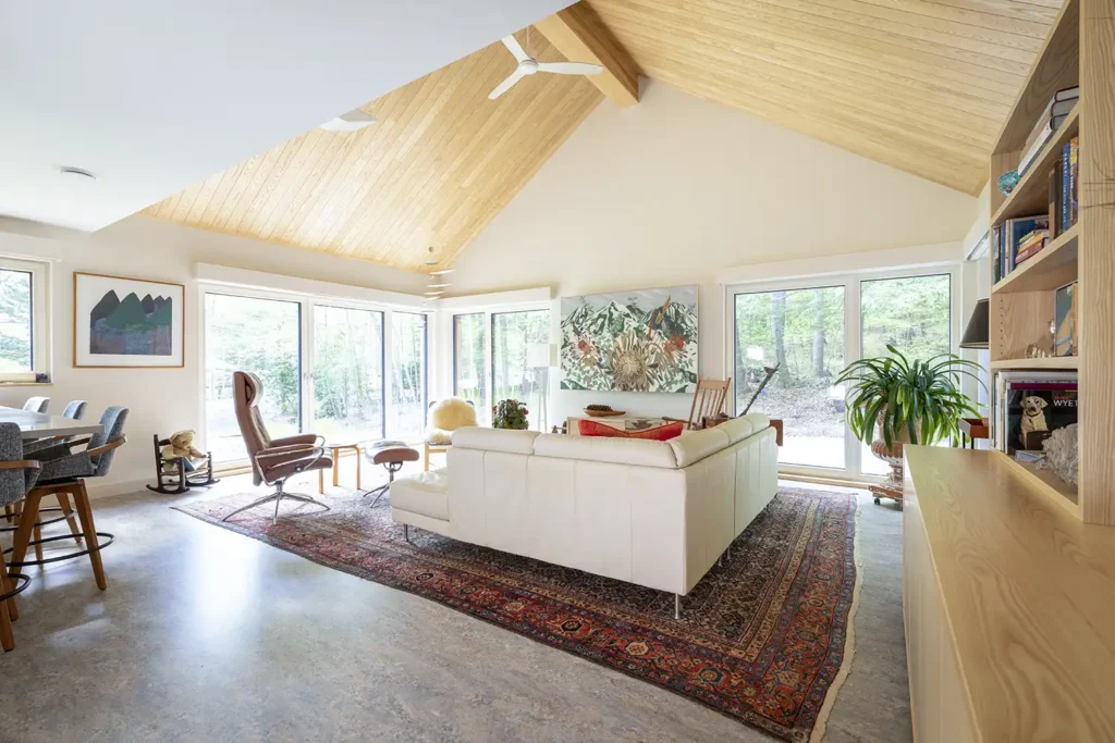 Weathering Steel House livingroom