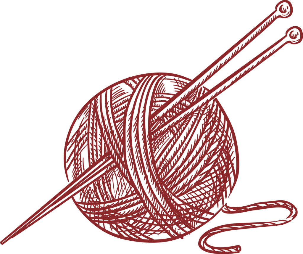 red yarn ball
